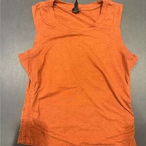 Women's Sleeveless Orange Top